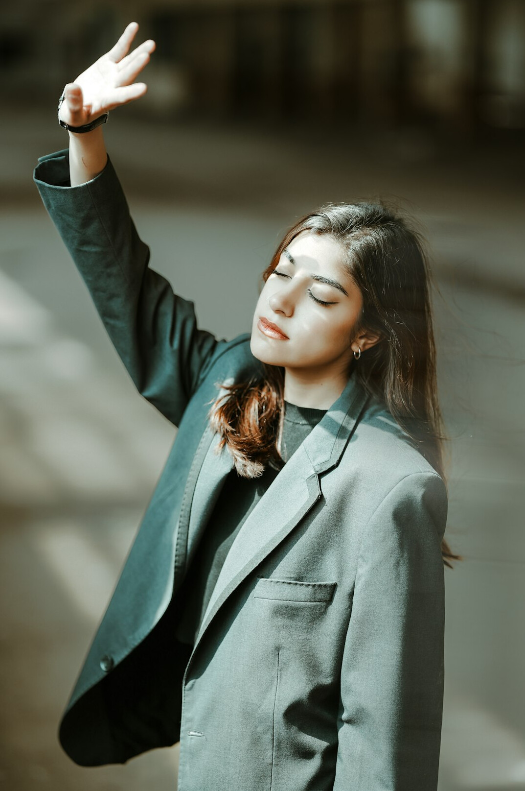 Portrait of a professional Belgian businesswoman with short dark hair